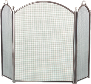 3 fold arched pewter screen