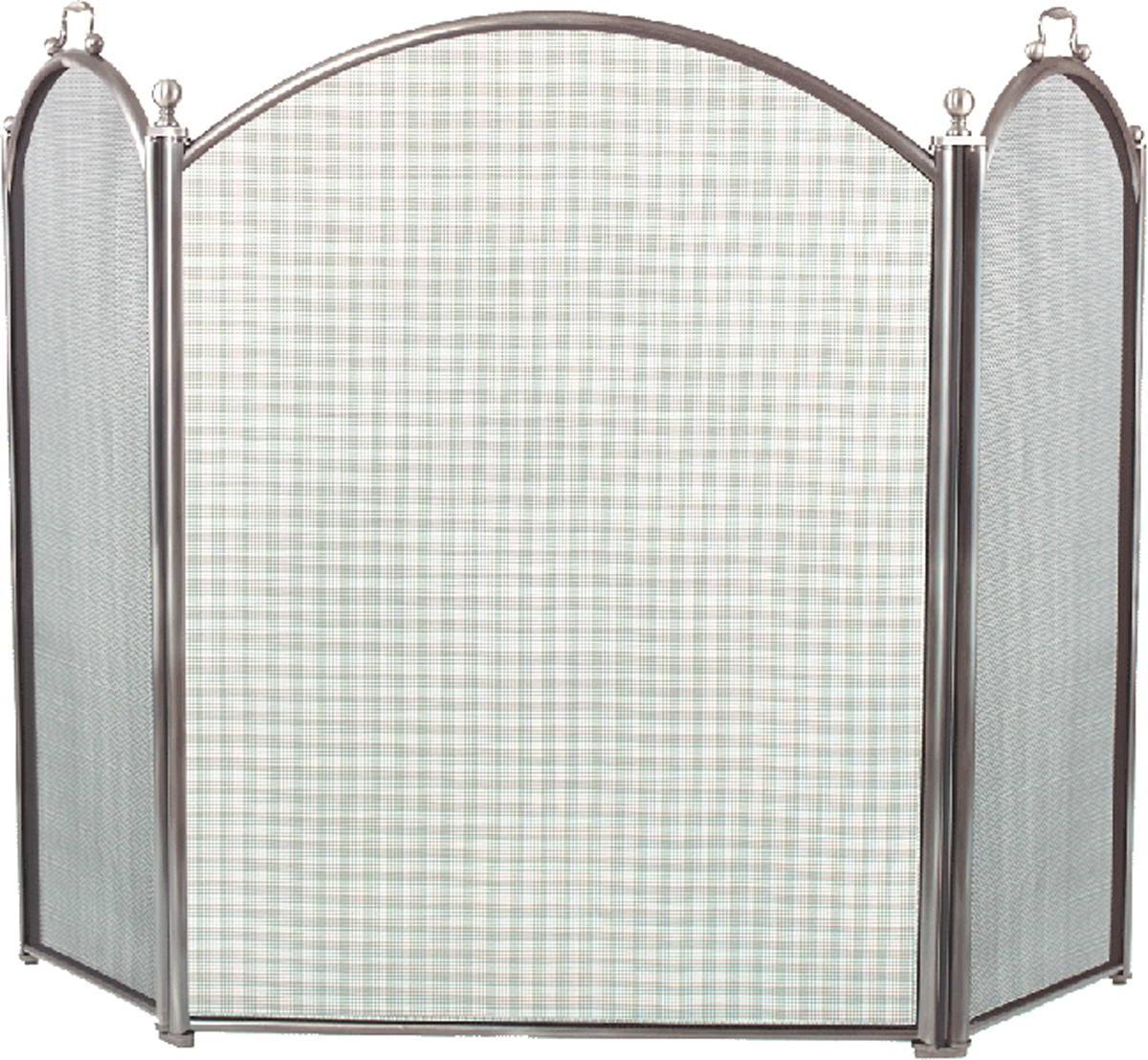 3 fold arched pewter screen product image