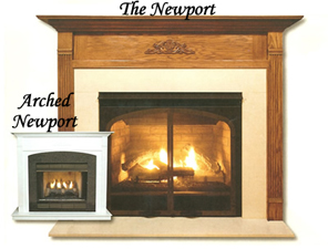 newport cabinet mantel – poplar product image
