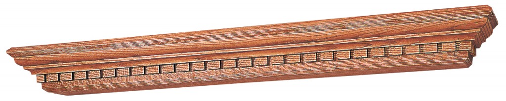 hamilton shelf with dentil – oak thumbnail image