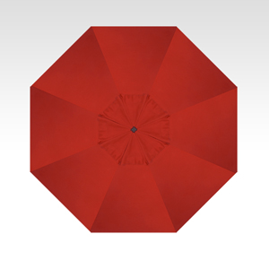 7.5′ jockey red push-button tilt umbrella – black frame thumbnail