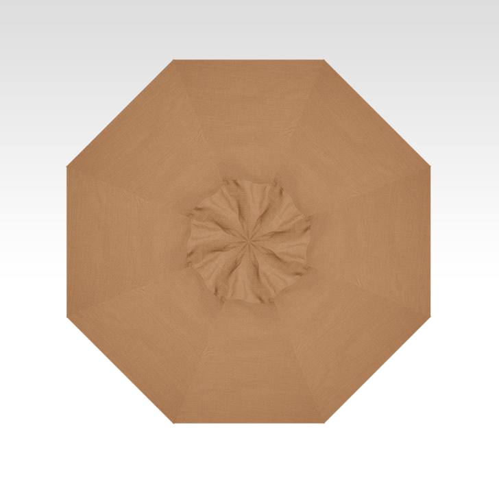 9 straw linen push-button tilt umbrella – bronze frame thumbnail image