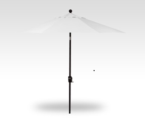 7.5′ natural push-button tilt umbrella – black frame