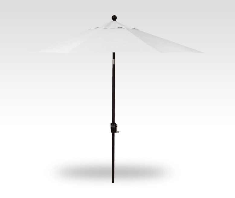 7.5′ natural push-button tilt umbrella – black frame product image