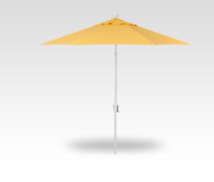 9′ buttercup push-button tilt umbrella – white frame