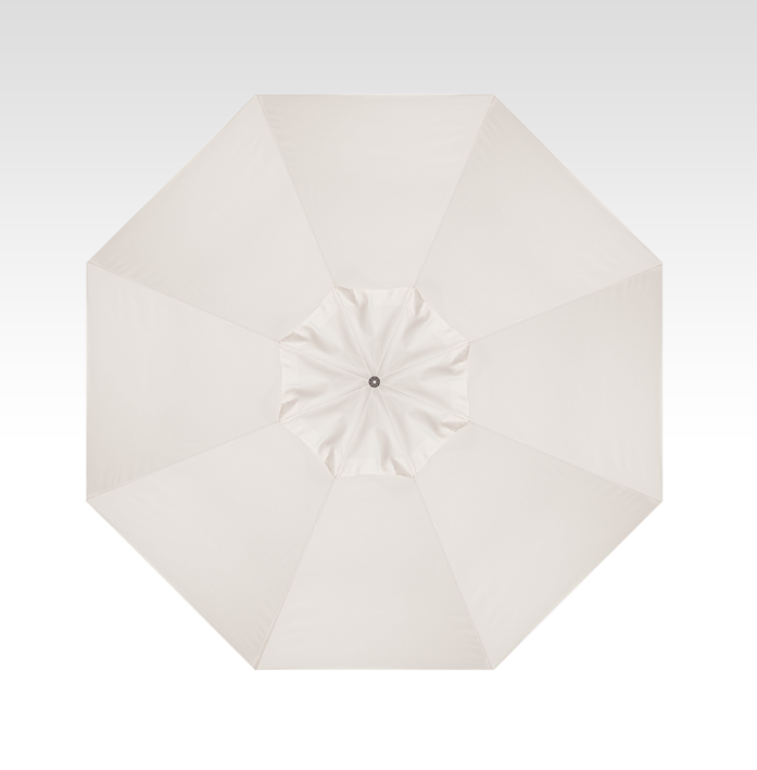 9′ natural push-button tilt umbrella – black frame thumbnail image
