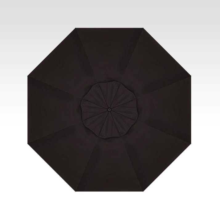 9′ black push-button tilt umbrella – black frame thumbnail image