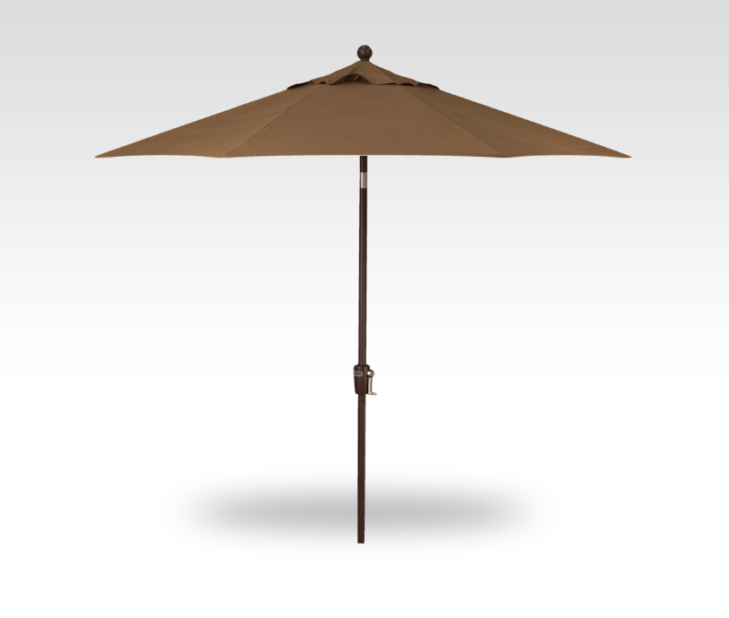 9′ cocoa push-button tilt umbrella – bronze frame product image