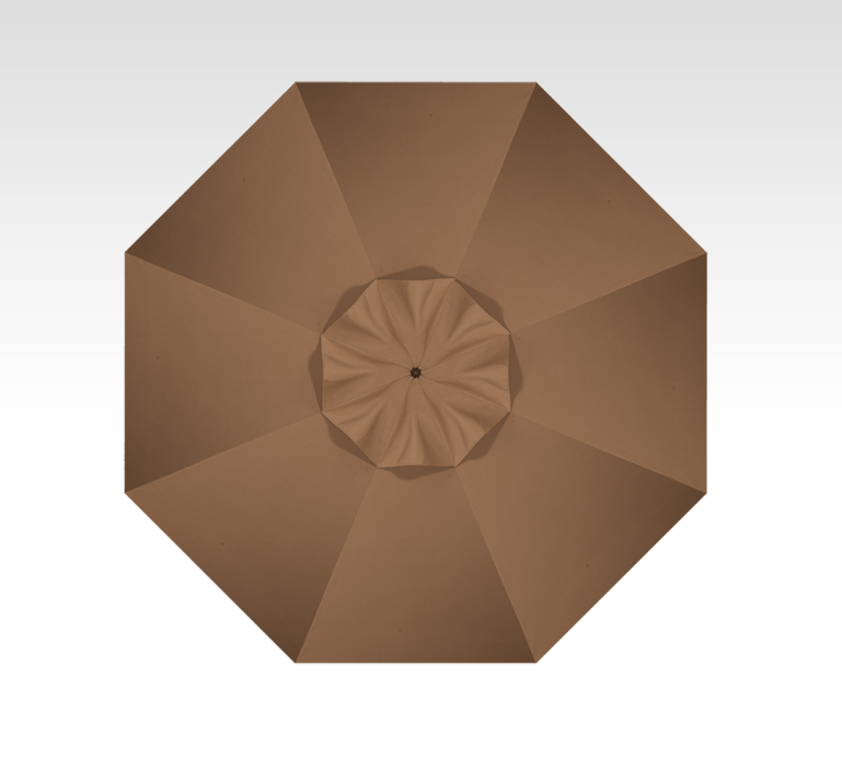 9′ cocoa push-button tilt umbrella – bronze frame thumbnail image