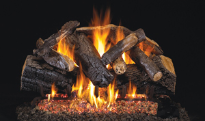 24 inch charred majestic oak log set