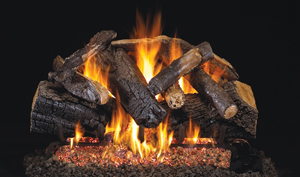 30 inch charred majestic oak log set