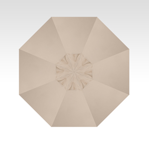 9′ antique beige push-button tilt umbrella – bronze frame thumbnail