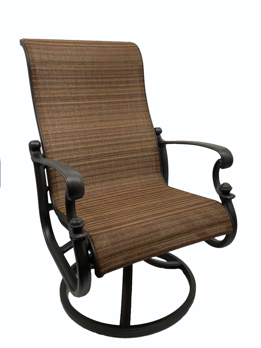st. augustine sling dining swivel rocker – weyburn redwood product image