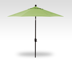 9′ ginkgo push-button tilt umbrella – black frame