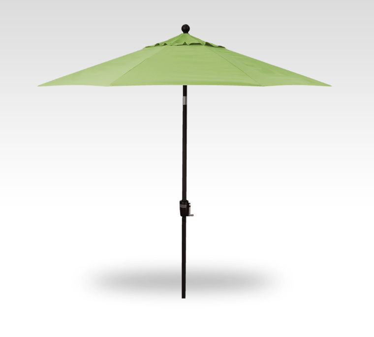 9′ ginkgo push-button tilt umbrella – black frame product image