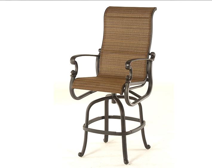 st. augustine sling swivel bar stool – weyburn redwood product image