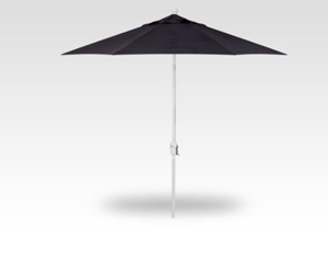 9′ navy push-button tilt umbrella – white frame