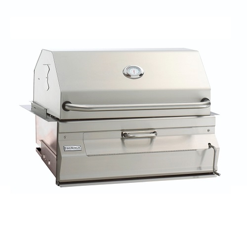 charcoal grill with smoker hood