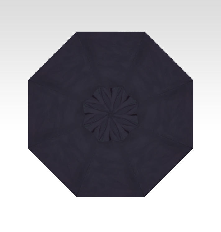 9′ navy push-button tilt umbrella – black frame thumbnail image