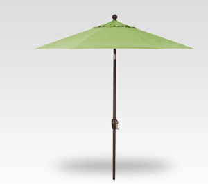 7.5′ ginkgo push-button tilt umbrella – bronze frame