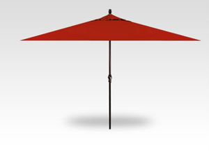 11′ x 8′ jockey red no-tilt umbrella – black frame