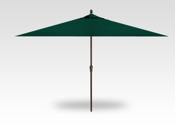 11 x 8 forest green no-tilt umbrella – bronze frame product image