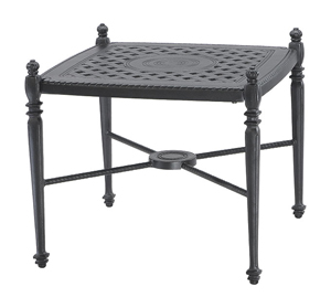 grand terrace 21 square end table – midnight gold