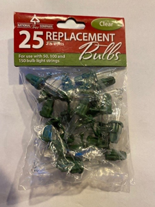 replacement bulbs/25 clear
