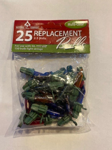 replacement bulbs/25 multi