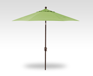9′ ginkgo push-button tilt umbrella – bronze frame