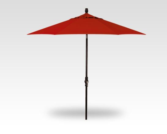 9′ jockey red collar tilt umbrella – black frame product image