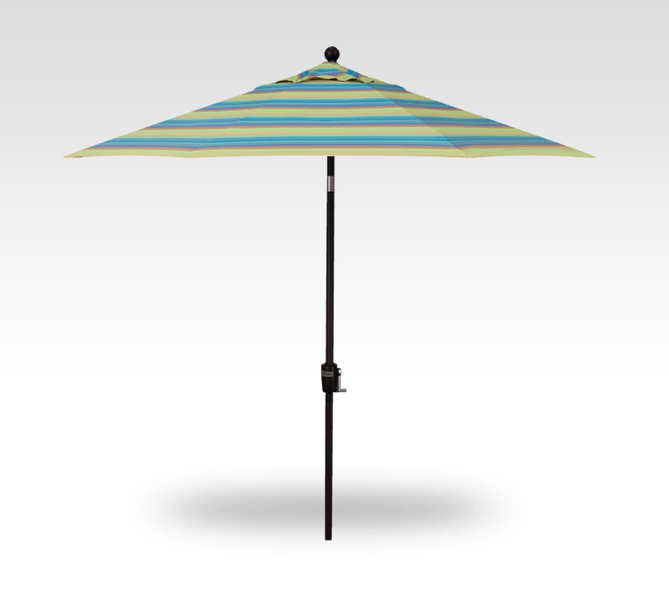 9′ astoria lagoon push-button tilt umbrella – black frame product image