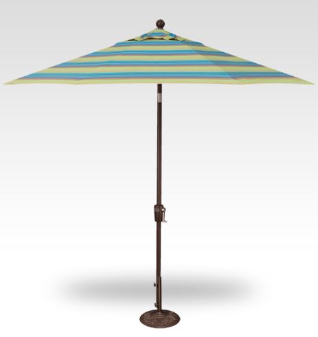 9′ sunset push-button tilt umbrella – bronze frame product image