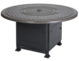 grand terrace 54 round gas firepit – top only