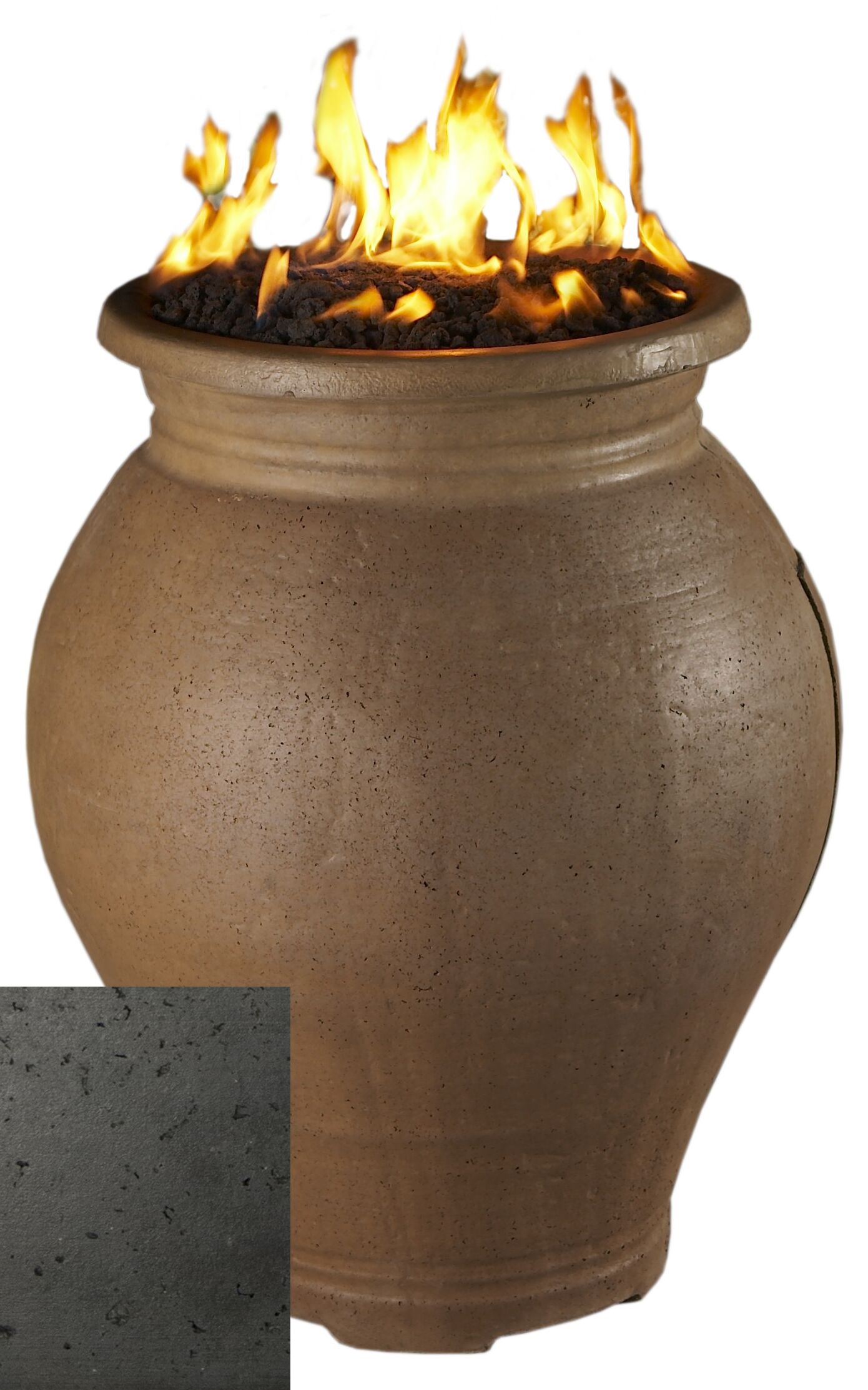 amphora fire urn – black lava product image