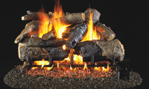 18 inch charred american oak log set