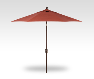 9′ ridge sequoia push-button tilt umbrella – bronze frame
