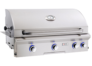 36 inch l series grill with backburner