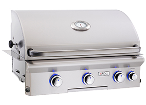 30 inch l series grill with backburner
