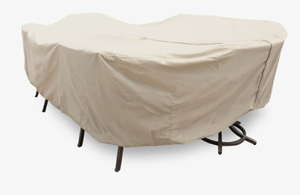 extra-large oval/rectangular table and chairs cover