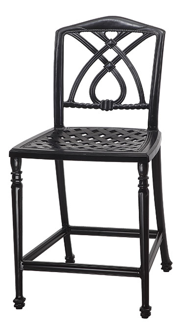 terrace stationary armless barstool – midnight gold product image