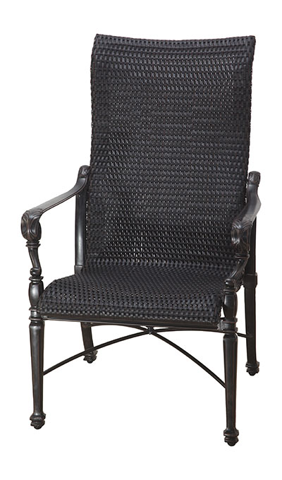 grand terrace woven dining chair – midnight gold product image