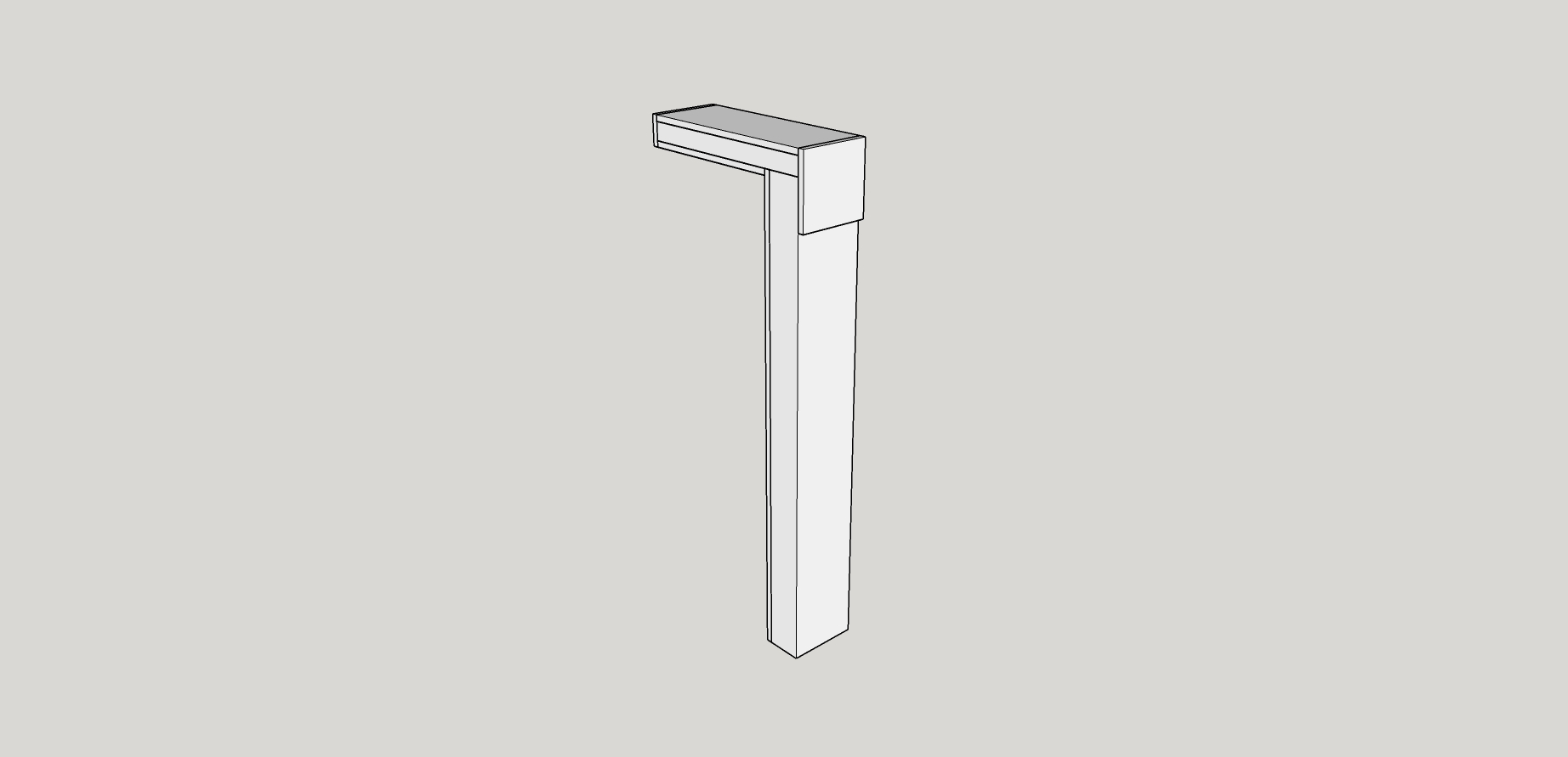 6″””” bar section – 42″””” tall – fully welded – umbrella cutout included product image