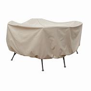 protective 54 round table and chair cover with umbrella hole product image