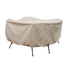 protective 54 round table and chair cover with umbrella hole thumbnail image