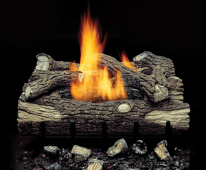 24 inch mountain oak ventfree gas log set