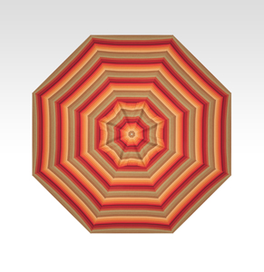 9′ astoria sunset push-button tilt umbrella – bronze frame thumbnail