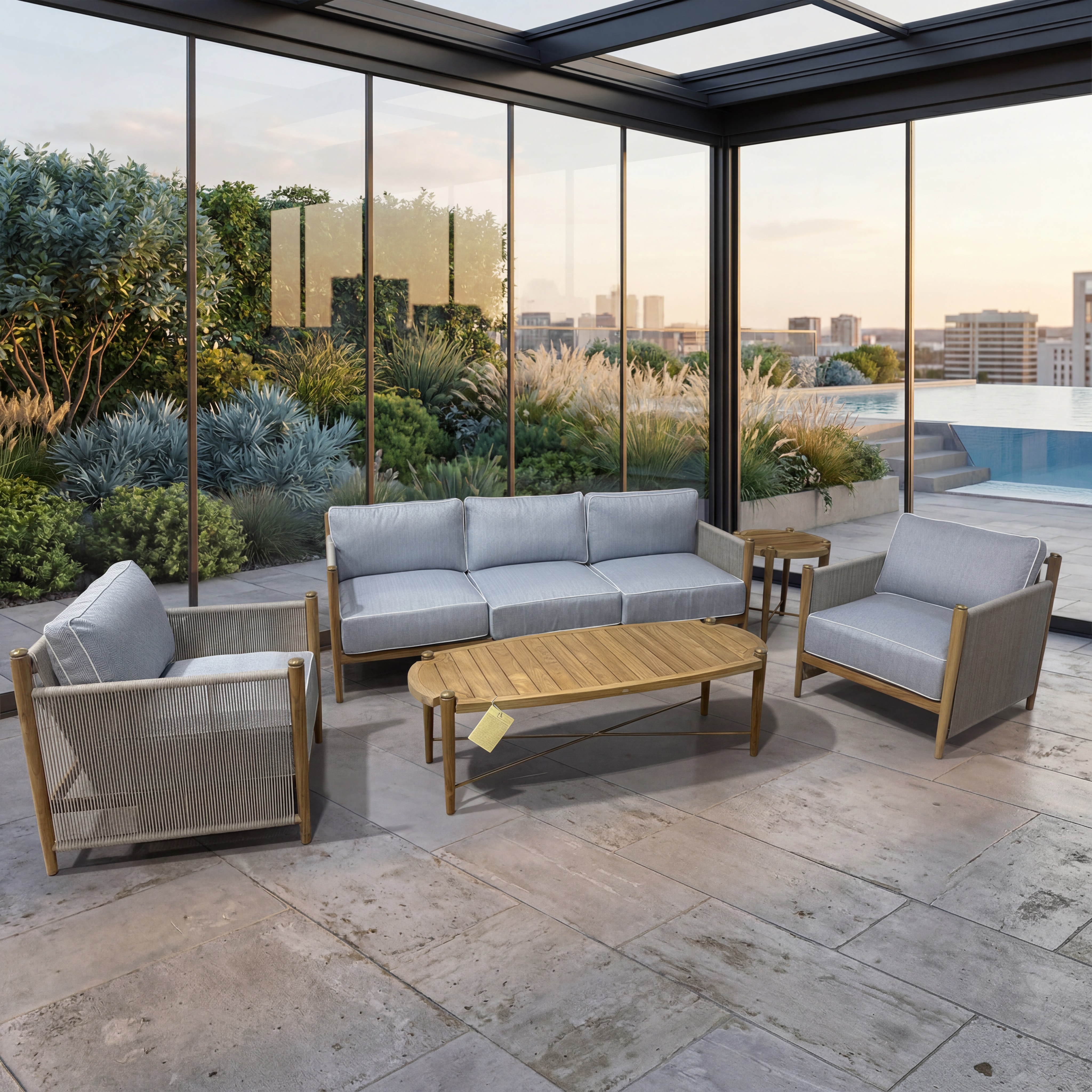 pacifica teak seating set thumbnail image