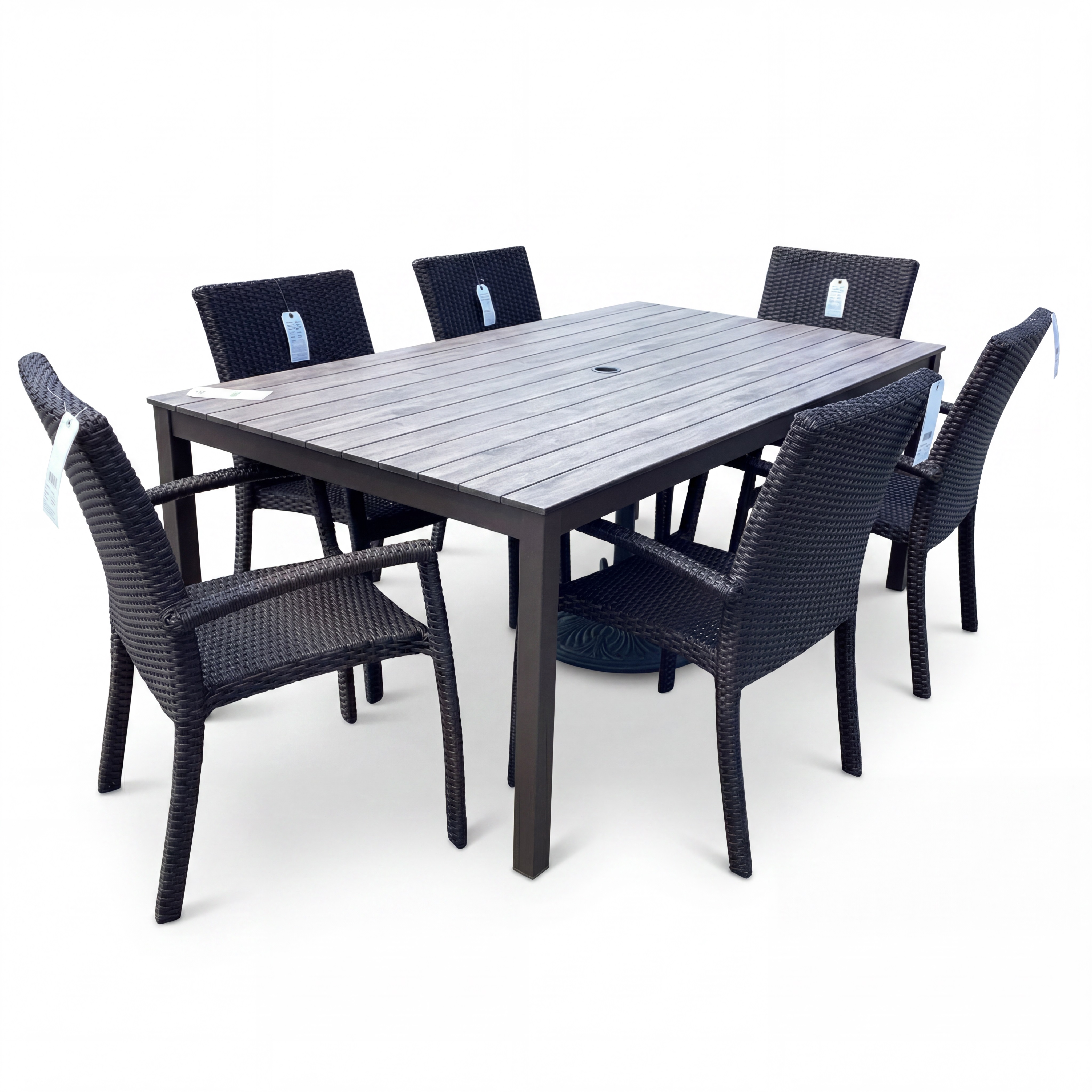 contempo dining set/dark elm product image