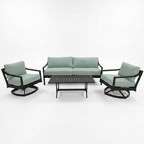 susanna seating set -texture black/ with storm snow welt